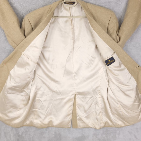 Brooks Brothers blazer jacket 46 L vintage union made Brown wool Blend - Picture 2 of 16